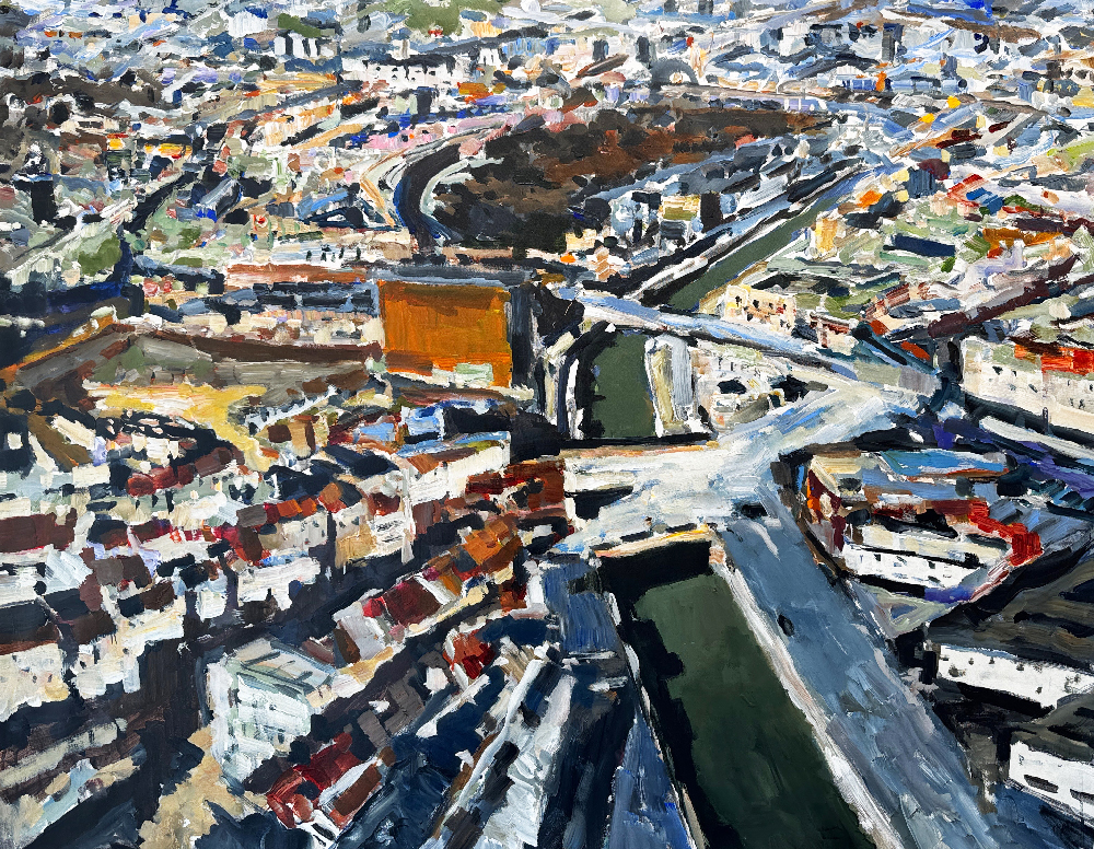 Stéphane Olivier - Peinture - Canal Bruxelles Cureghem